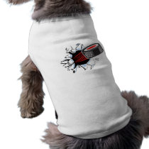 hockey puck ripping through pet clothes