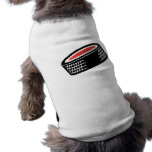 hockey puck vector design dog tee shirt