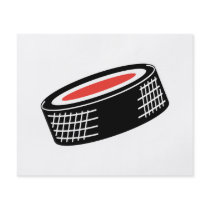 hockey puck vector design flyers