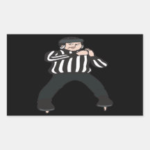Hockey Referee Rectangle Stickers