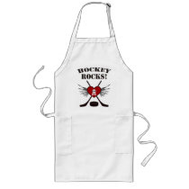 Hockey Rocks aprons by mariannegilliand Hockey Rocks aprons