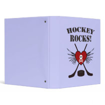 Hockey Rocks Binder by mariannegilliand Hockey Rocks Binder