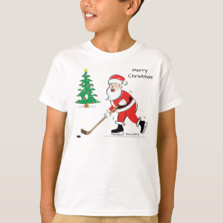 santa hockey shirt