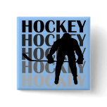 Hockey Silhouette T-shirts and Gifts Pin