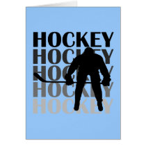 Hockey Silhouette T-shirts and Gifts Cards