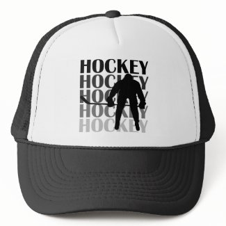 Hockey Silhouette T-shirts and Gifts hat
