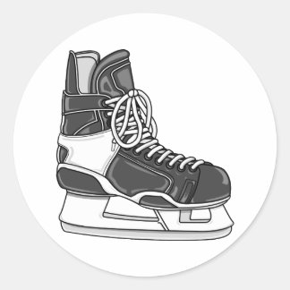 Hockey Skate Stickers | Zazzle