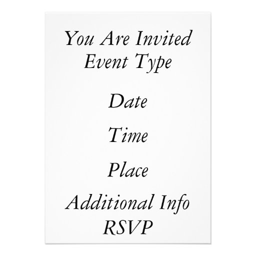 Hockey Skate Custom Invitation