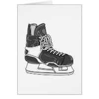 Hockey Skate Greeting Cards