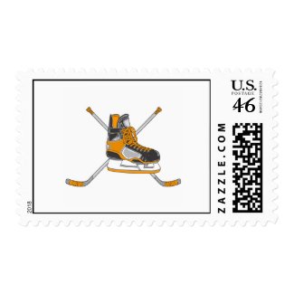 Hockey Skate Postage Stamps
