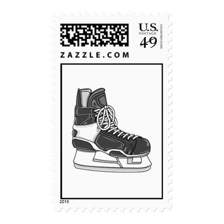 Hockey Skate Postage Stamps