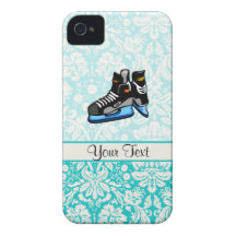 Hockey Skates; Damask