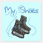 Hockey Skates My Shoes T-shirts and Gifts Square Sticker