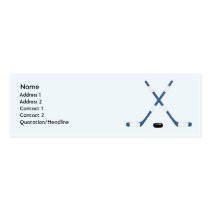 Hockey - Skinny business cards