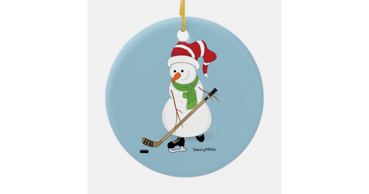 hockey snowman christmas ornament zazzle hockey snowman christmas ornament zazzle