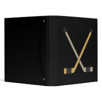 Hockey Sticks 3 Ring Binders
