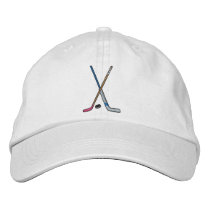 Hockey Sticks embroidered hats by ZazzleEmbroidery Hockey Sticks embroidered hats