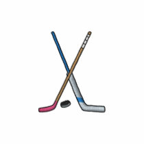 Hockey Sticks embroidered shirts by ZazzleEmbroidery Hockey Sticks embroidered shirts