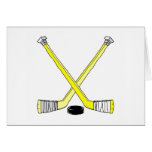 Hockey Sticks Greeting Cards