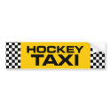 Hockey Taxi bumper stickers by eBrushDesign Hockey Taxi bumper stickers