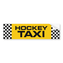 Hockey Taxi bumper stickers by eBrushDesign Hockey Taxi bumper stickers