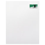 hockey text green personalized letterhead