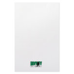 hockey text green stationery paper