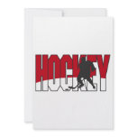 hockey text red invite