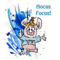 Hocus Focus Cute Cartoon T-Shirt /Apparel by zooogle Hocus Focus Cute Cartoon T-Shirt /Apparel