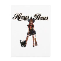 Hocus Pocus Halloween Witch postcards