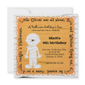 Hocus Pocus Mummy Birthday (Orange) Personalized Invite