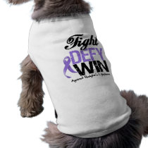 Hodgkin Lymphoma Fight Defy Win Dog Tee Shirt