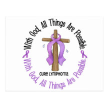 Hodgkin’s Lymphoma WITH GOD CROSS Postcards