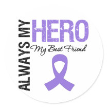 Hodgkin's Disease Best Friend Always My Hero stickers by cancerapparel Hodgkin's Disease Best Friend Always My Hero stickers