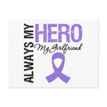 Hodgkin's Disease Girlfriend Always My Hero Postcard