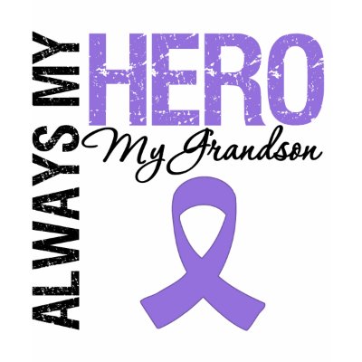 Hodgkin's Disease Grandson Always My Hero tee shirts