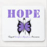 Hodgkin's Disease Hope Butterfly Mouse Mats