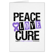 Hodgkin's Disease Peace Love Cure cards