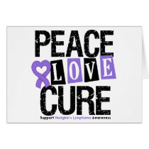 Hodgkin's Disease Peace Love Cure cards