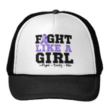 Hodgkins Disease Sporty Fight Like a Girl Trucker Hats
