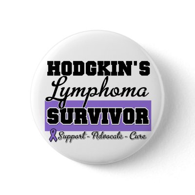 Hodgkin's Disease Survivor pinback buttons