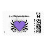 Hodgkin's Disease Survivor Heart Tattoo Postage Stamp