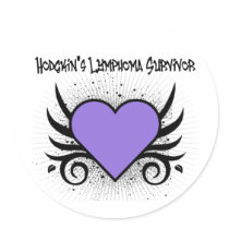 Hodgkin's Disease Survivor Heart Tattoo stickers by cancerapparel Hodgkin's Disease Survivor Heart Tattoo stickers