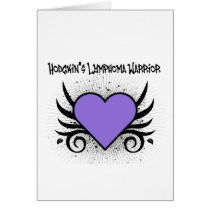 Hodgkin's Disease Warrior Heart Tattoo cards