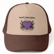 Hodgkin's Disease Warrior Heart Tattoo hats by cancerapparel Hodgkin's Disease Warrior Heart Tattoo hats