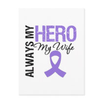 Hodgkin's Disease Wife Always My Hero Post Card