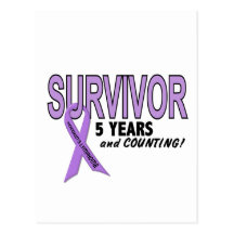 Hodgkins Lymphoma 5 Year Survivor Post Card