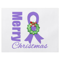 Hodgkins Lymphoma Awareness Merry Christmas Ribbon Flyers