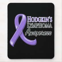 Hodgkin's Lymphoma Awareness Ribbon Mouse Pads