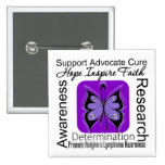 Hodgkins Lymphoma Butterfly Inspirations Pinback Button
